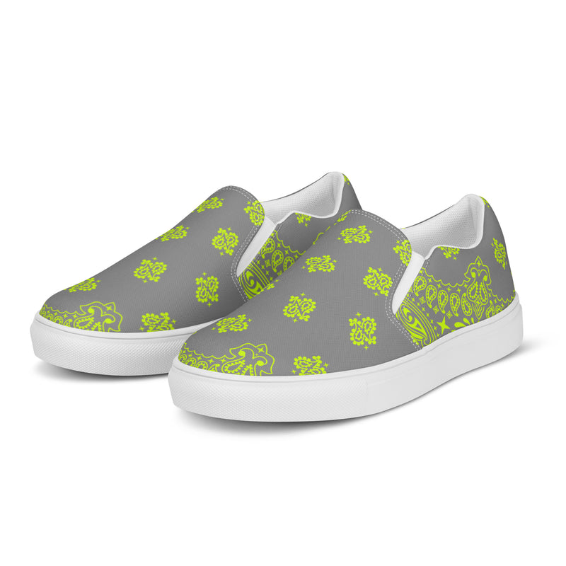 Bandana Art Men’s slip-on canvas shoes - Objet D'Art