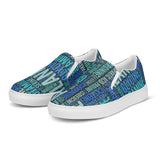 Amino Acid Word Cloud Men’s slip-on canvas shoes - Objet D'Art