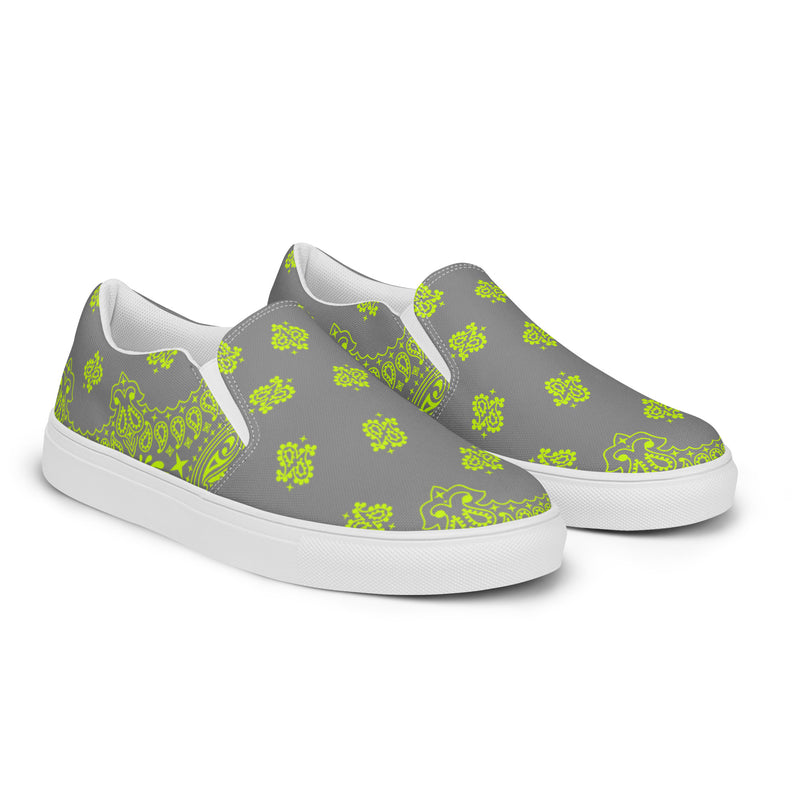 Bandana Art Men’s slip-on canvas shoes - Objet D'Art