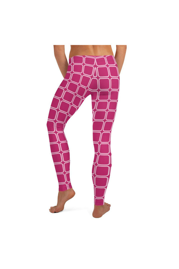 Pink Squares Leggings - Objet D'Art