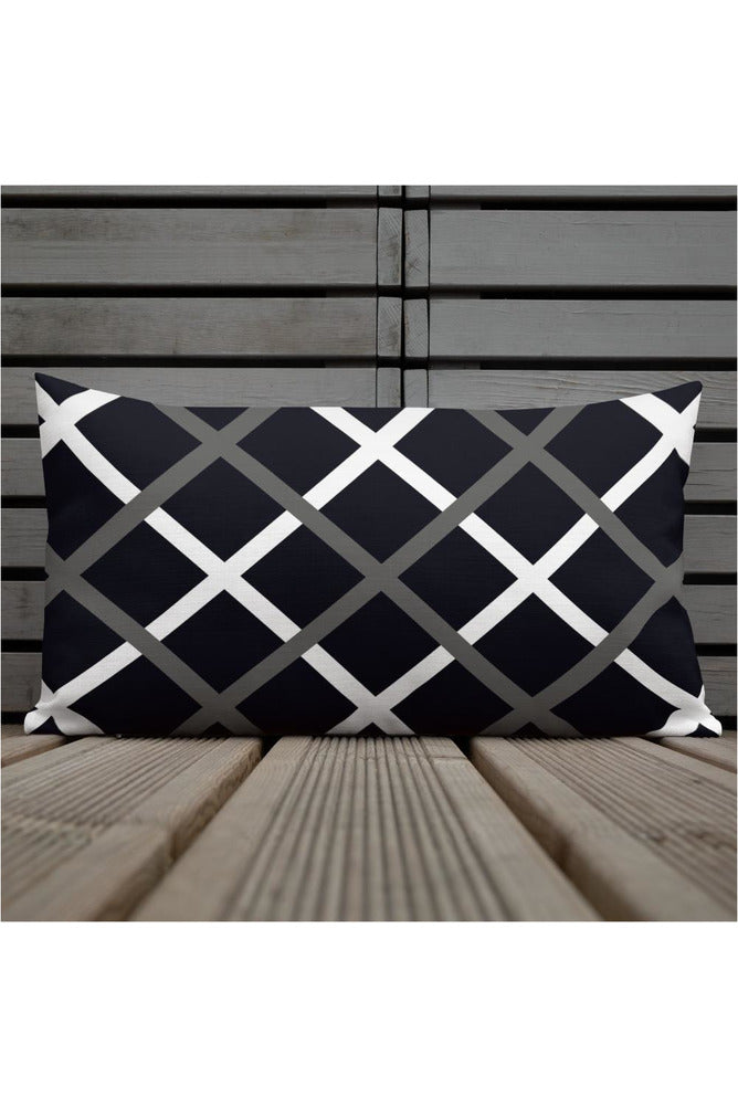 Cross Hatch Premium Pillow - Objet D'Art Online Retail Store