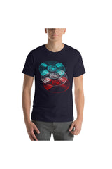 Vinyl LP Anaglyph Short-Sleeve Unisex T-Shirt - Objet D'Art