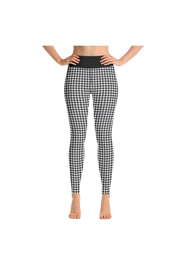 Micro Houndstooth Yoga Leggings - Objet D'Art