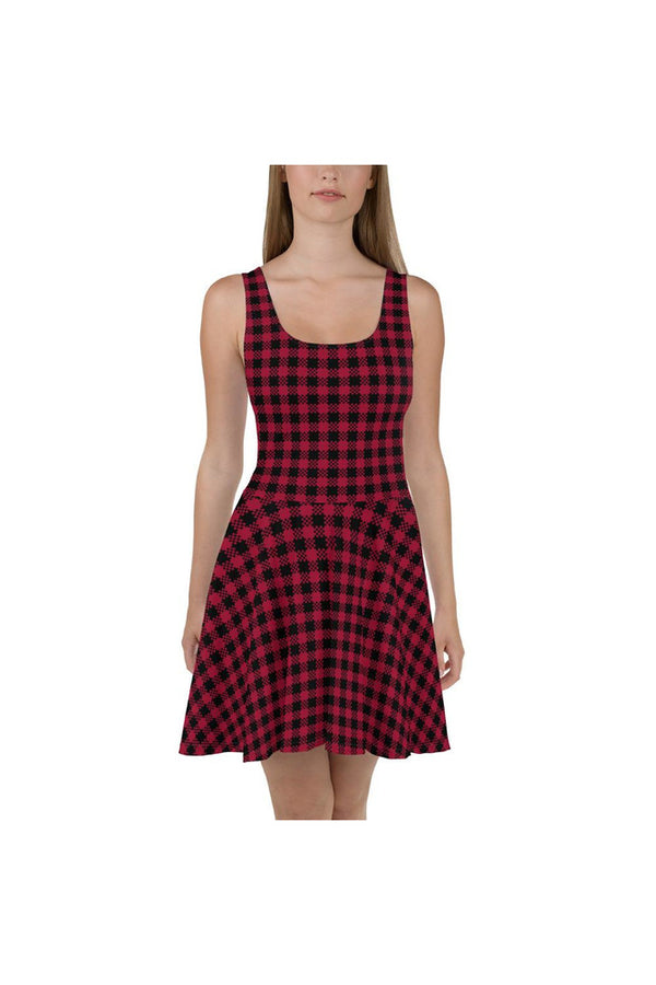 Checkered Skater Dress - Objet D'Art