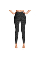 Caffeine Beans and Molecules Yoga Leggings - Objet D'Art