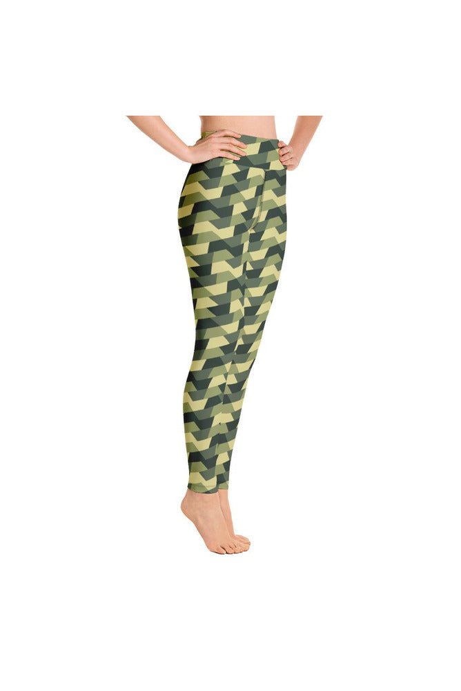 Woodland Camouflage Yoga Leggings - Objet D'Art