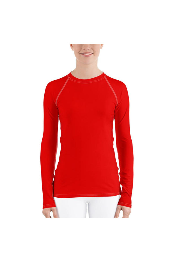 Avid Red Women's Rash Guard - Objet D'Art