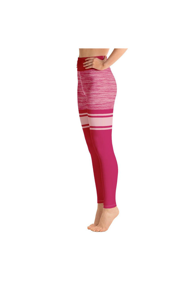 Hot Pink Mid Thigh Yoga Leggings - Objet D'Art
