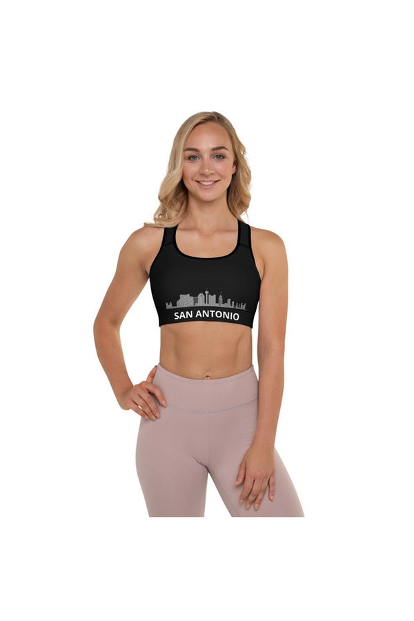 San Antonio Skyline Padded Sports Bra - Objet D'Art