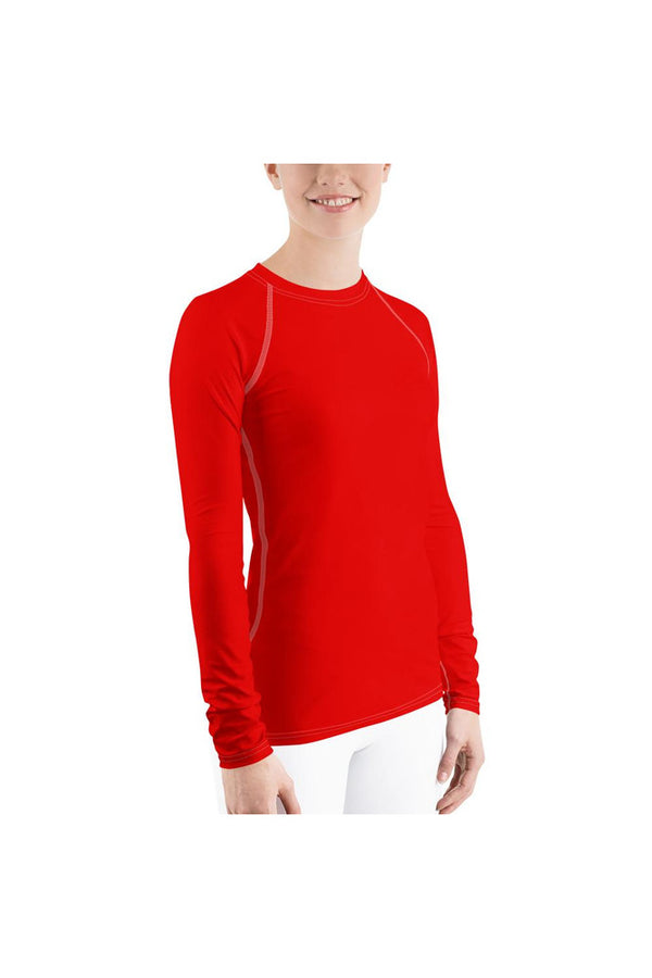 Avid Red Women's Rash Guard - Objet D'Art