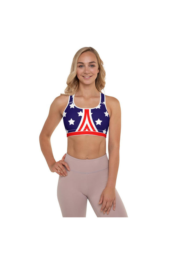 American Patriot Padded Sports Bra - Objet D'Art