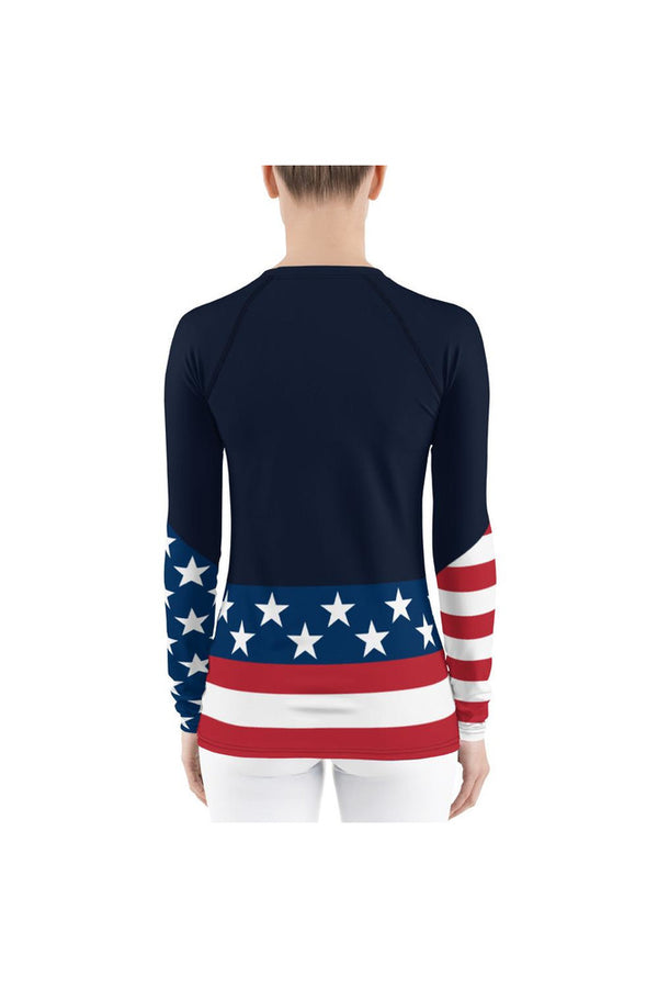 US Patriot Women's Rash Guard - Objet D'Art