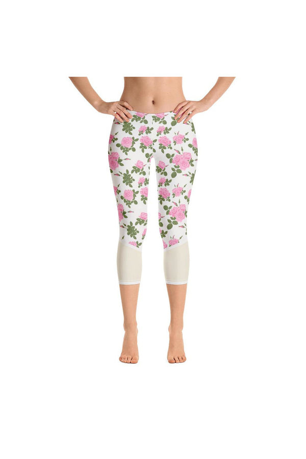 Floral Flow Capri Leggings - Objet D'Art