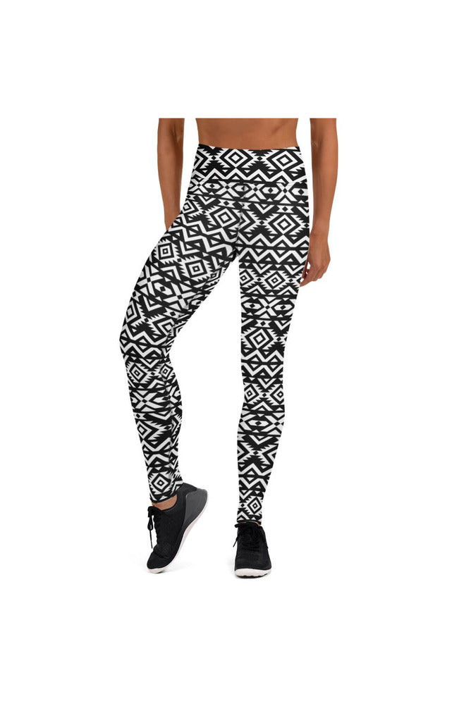 Tribal Tranquility Yoga Leggings - Objet D'Art