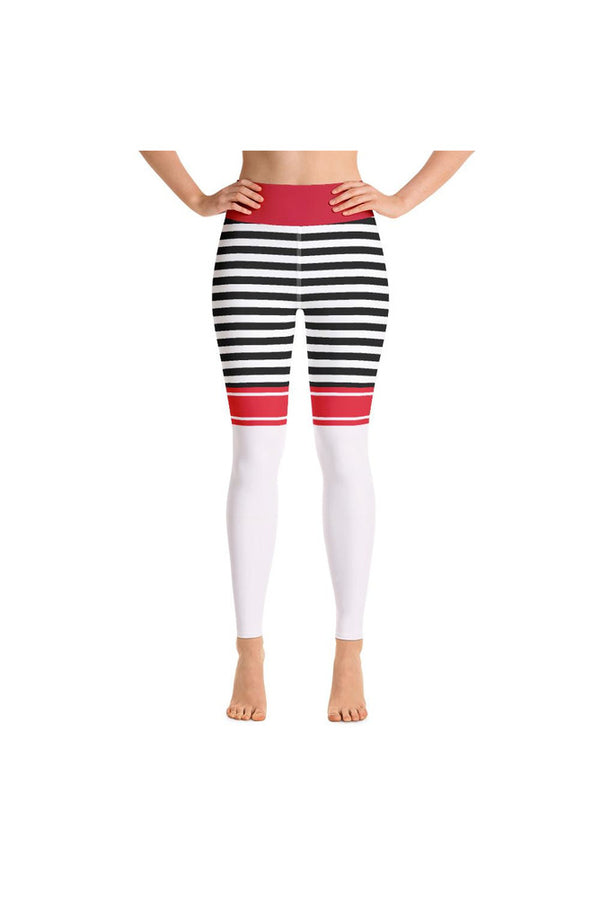 Sporty Stripes Yoga Leggings - Objet D'Art