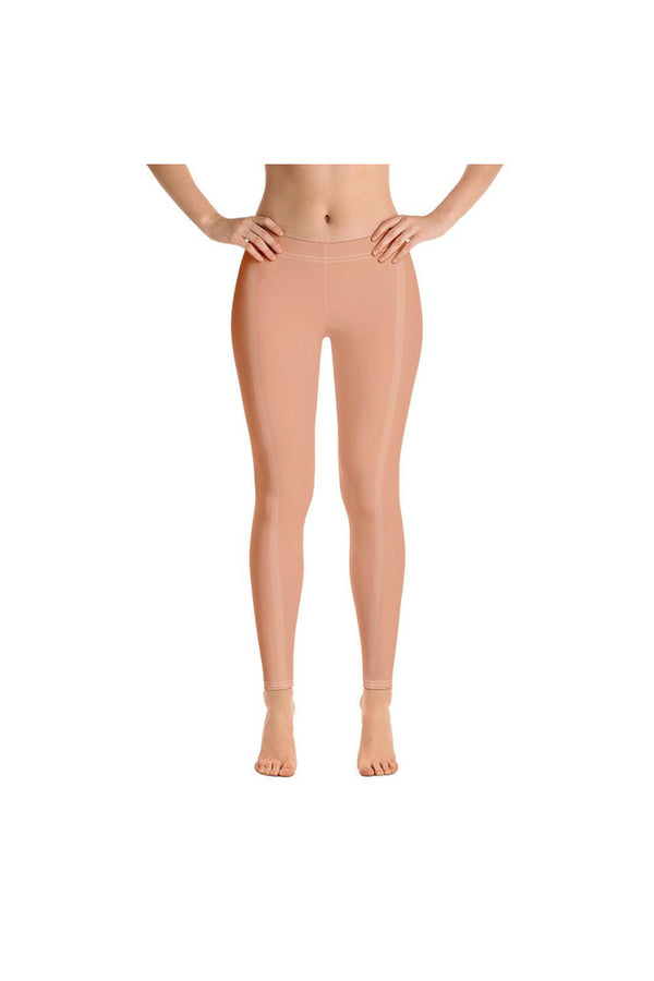 Nude Vertical Striped Leggings - Objet D'Art Online Retail Store