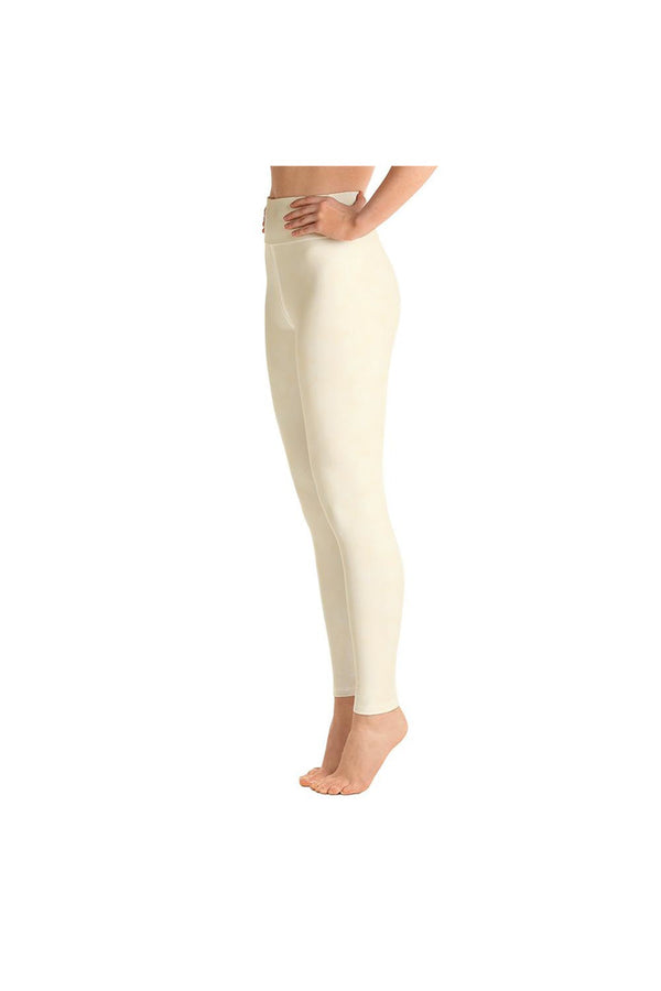 Cream Clouds Yoga Leggings - Objet D'Art