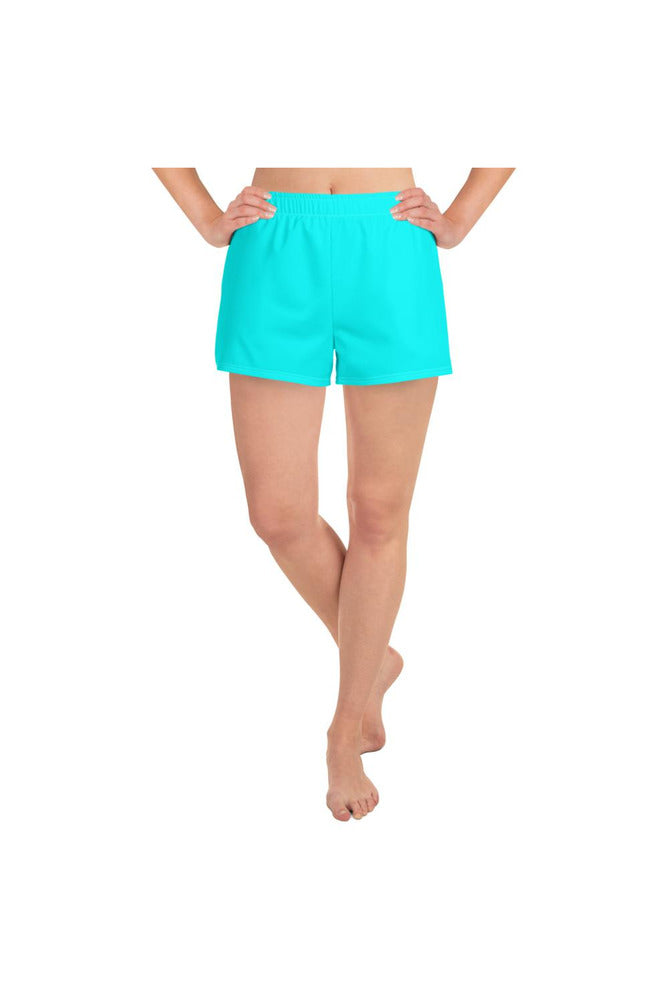 Neon Bright Women's Athletic Short Shorts - Objet D'Art