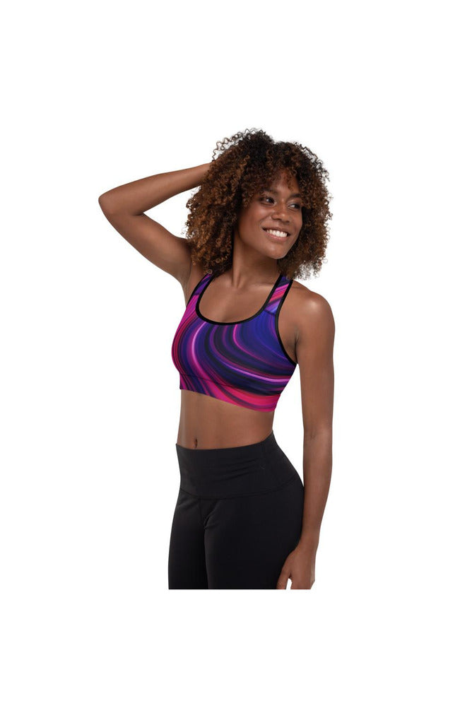 Liquid Colors Padded Sports Bra - Objet D'Art