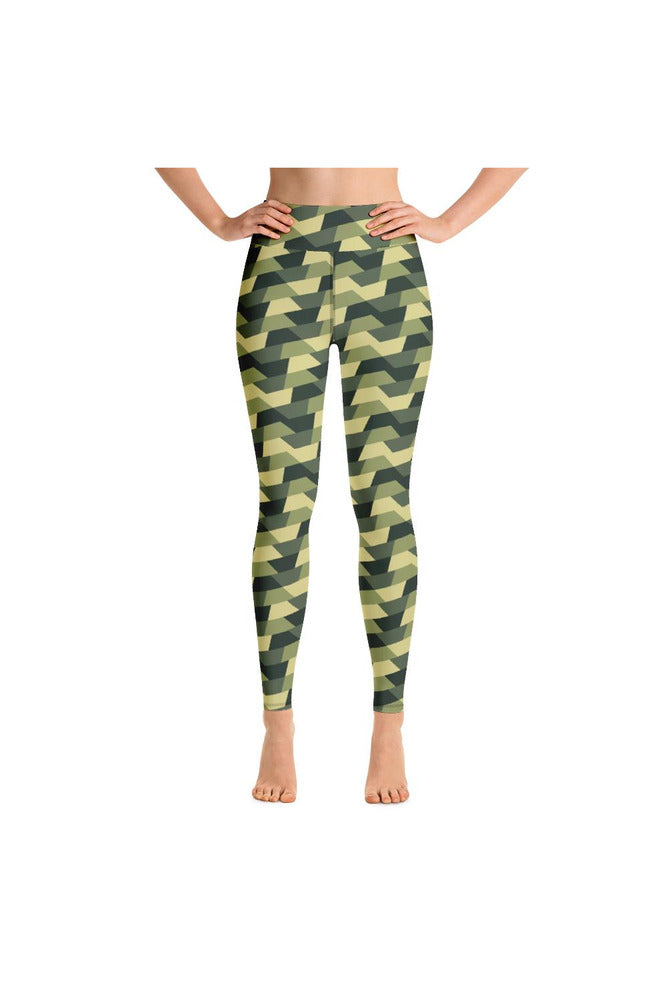 Woodland Camouflage Yoga Leggings - Objet D'Art