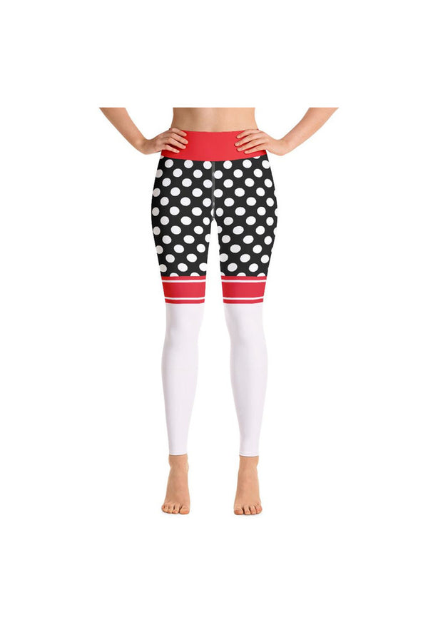 Sporty Polkadots Yoga Leggings - Objet D'Art