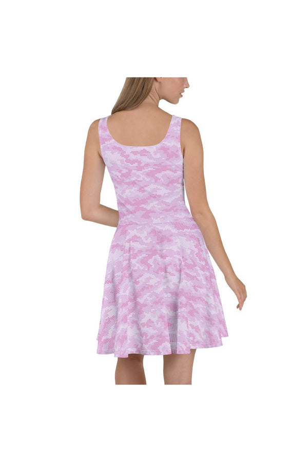 Pink Camouflage Skater Dress - Objet D'Art