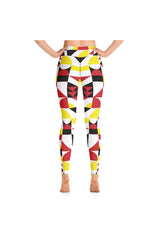 Color Collage Yoga Leggings - Objet D'Art