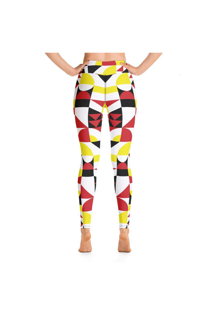 Color Collage Yoga Leggings - Objet D'Art