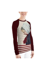 Oude vrouw met hoofddoek  Women's Rash Guard - Objet D'Art