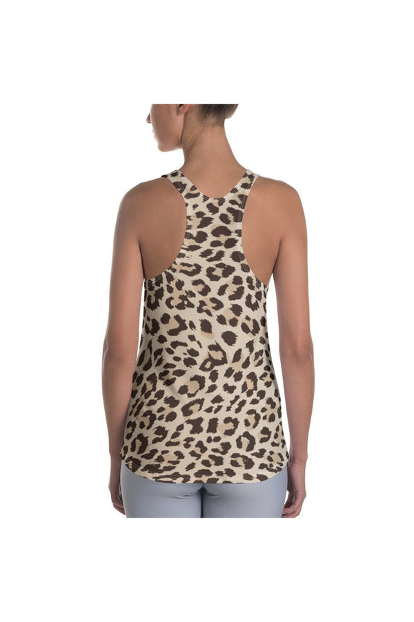 Leopard Print Women's Racerback Tank - Objet D'Art