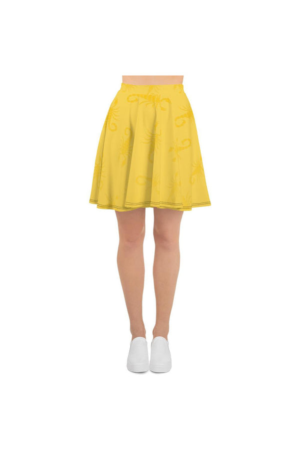 Golden Scorpion Skater Skirt - Objet D'Art
