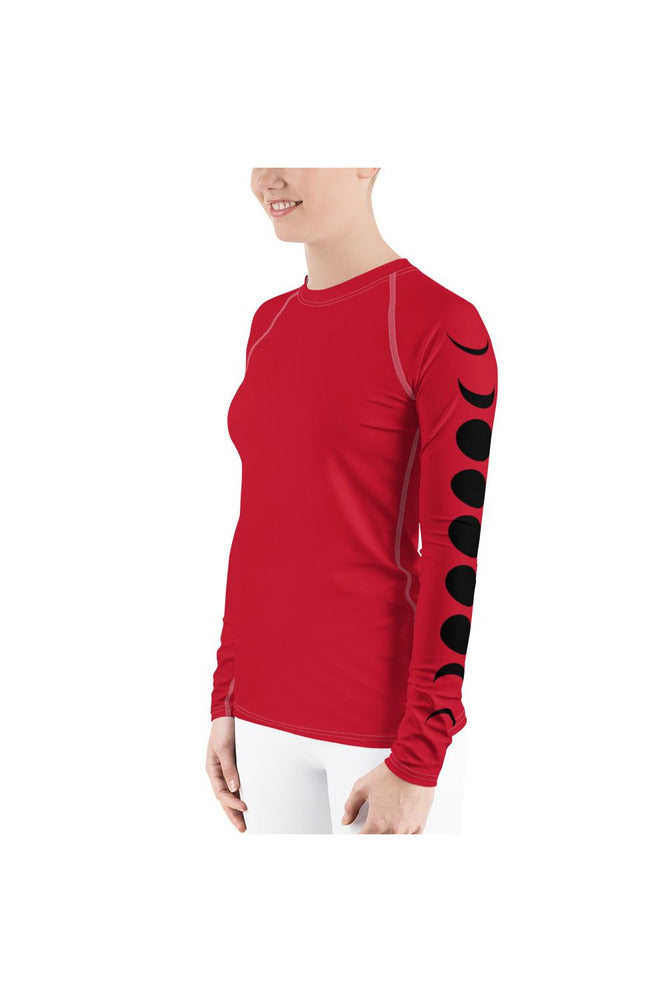 Lunar Phases Women's Rash Guard | Objet D'Art