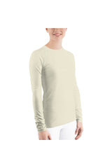 Cream Women's Rash Guard - Objet D'Art