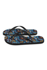 Turmeric-Chested Tropical Bird Flip-Flops - Objet D'Art