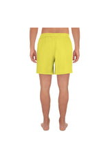 Summer Yellow Men's Athletic Long Shorts - Objet D'Art