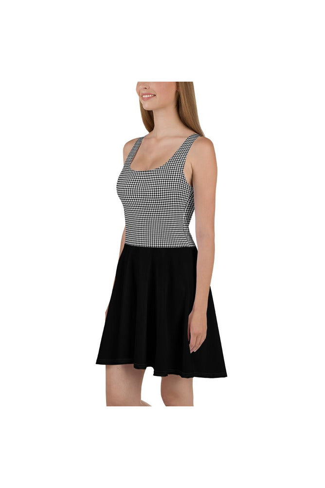 Micro Houndstooth Skater Dress - Objet D'Art