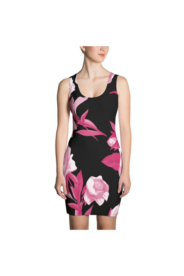 Floral Moonlight Sublimation Dress - Objet D'Art