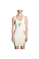 Skull Face Sublimation  Dress - Objet D'Art