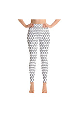 White Honeycomb Yoga Leggings - Objet D'Art