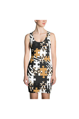 Animal Print Puzzle Sublimation Dress - Objet D'Art