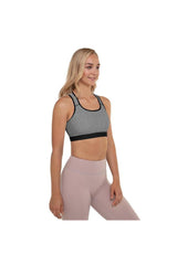 Micro  Houndstooth Padded Sports Bra - Objet D'Art