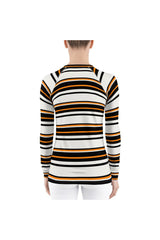 Striped Women's Rash Guard - Objet D'Art