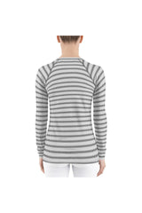 Striped Women's Rash Guard - Objet D'Art