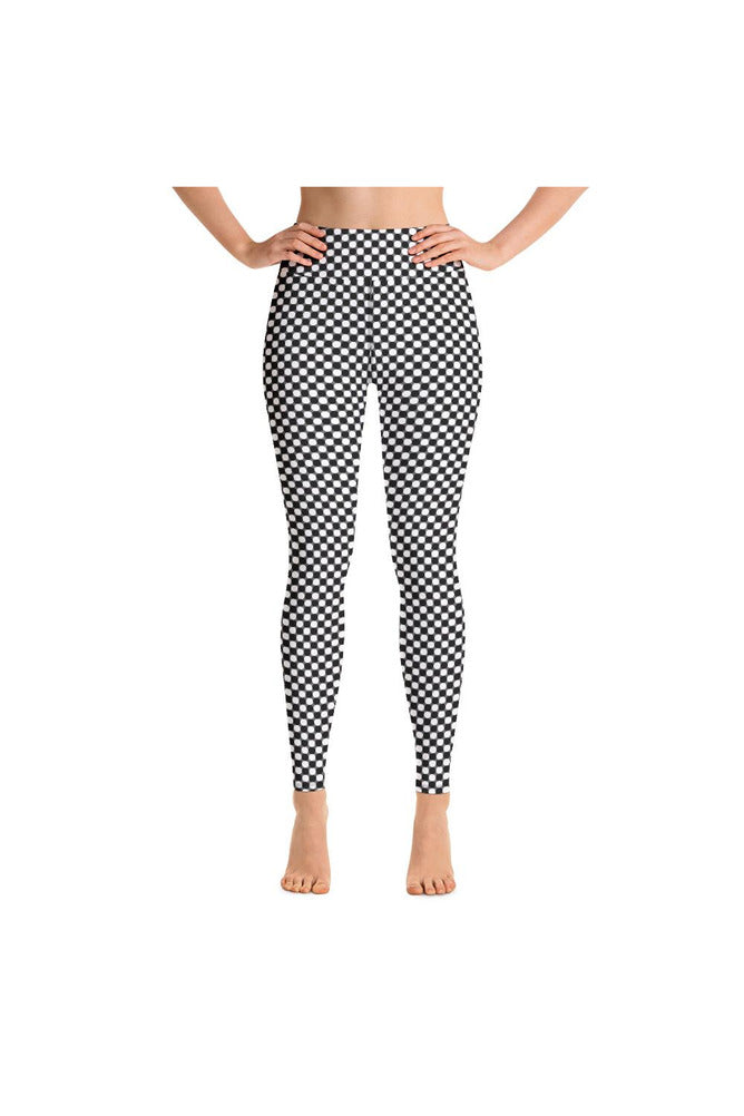 Black & White Circles Yoga Leggings - Objet D'Art