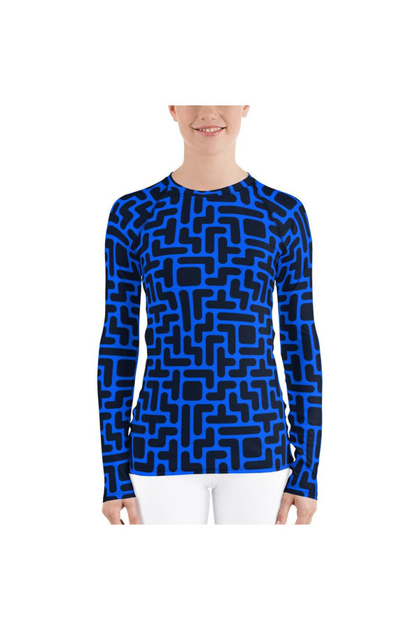 Tetromino Bambino Women's Rash Guard - Objet D'Art