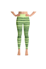 Shamrock Fibers and Stripes Yoga Leggings - Objet D'Art