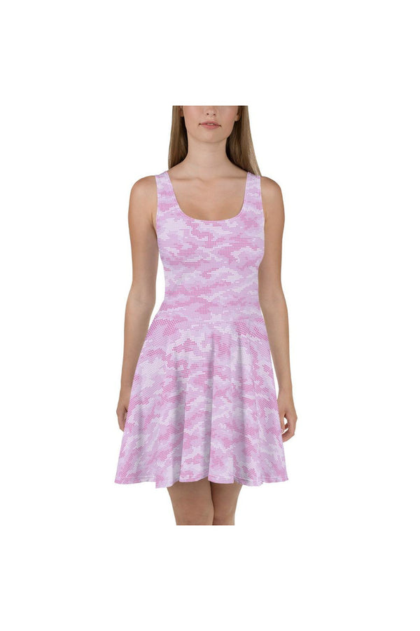 Pink Camouflage Skater Dress - Objet D'Art