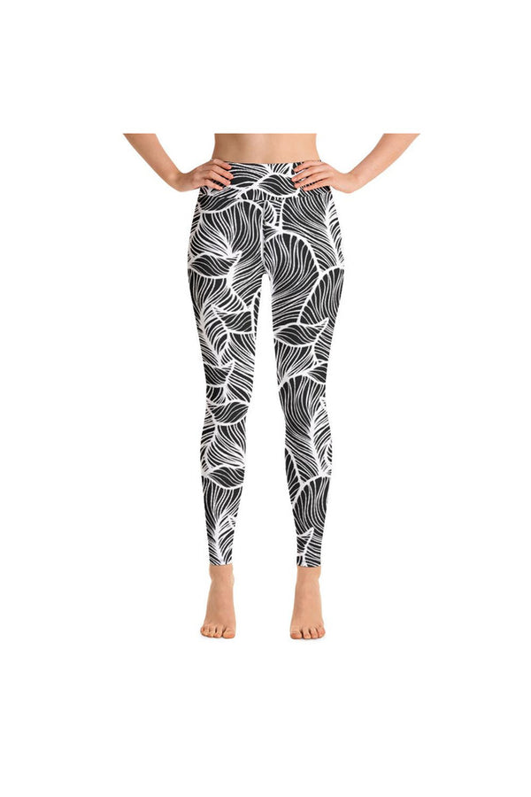 Damask Yoga Leggings - Objet D'Art