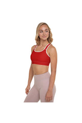 Cherry Red Padded Sports Bra - Objet D'Art