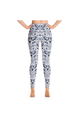 Nordic Blue Yoga Leggings - Objet D'Art